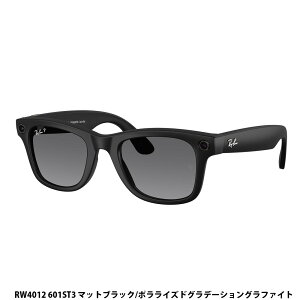 ���C�o�� ���^ �Ό� �T���O���X ���K�i AI�O���X �X�}�[�g�O���X Ray-Ban META RW4012 601ST3 50 53 WAYFARER GEN2 ��񐢑� ���f�B�[�X �����Y �E�F�����g�� �u���b�N�n