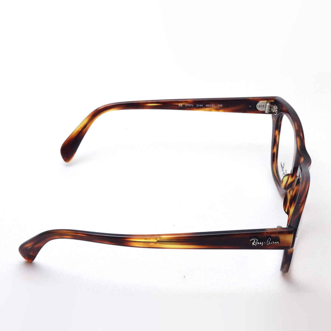 正規レイバン日本最大級の品揃え レイバン メガネ フレーム Ray-Ban RX0707V 2144 伊達メガネ 度付き ブルーライト カット 眼鏡  RayBan ウェリントン トータス系 | グラスマニア -Tokyo Aoyama-
