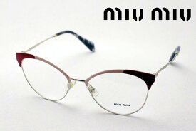 おすすめ価格 【ミュウミュウ メガネ 正規販売店】 miumiu MU50PV USP1O1 伊達メガネ 度付き ブルーライト カット 眼鏡 miumiu フォックス ケースなし