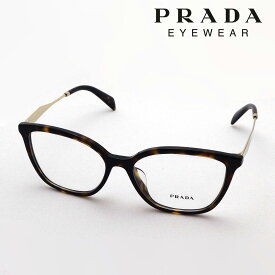 【プラダ メガネ 正規販売店】 Made In Italy PRADA PR02ZVF 2AU1O1 伊達メガネ 度付き ブルーライト カット 眼鏡 フォックス トータス系