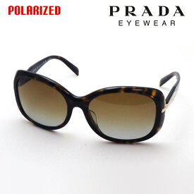 【プラダ サングラス 偏光 正規販売店】 Made In Italy PRADA PR04ZSF 2AU6E1 レディース HERITAGE スクエア トータス系