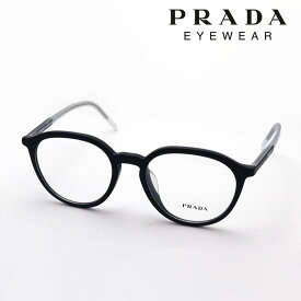 【プラダ メガネ 正規販売店】 Made In Italy PRADA PR12YVF 1BO1O1 伊達メガネ 度付き ブルーライト カット 眼鏡 ボストン ブラック系
