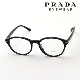 【プラダ メガネ 正規販売店】 Made In Italy PRADA PR13WVF 1AB1O1 伊達メガネ 度付き ブルーライト カット 眼鏡 ボストン ブラック系