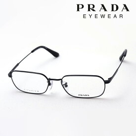 【プラダ メガネ 正規販売店】 PRADA PR59WVD 1AB1O1 伊達メガネ 度付き ブルーライト カット 眼鏡 CONCEPTUAL スクエア Made In Japan ブラック系