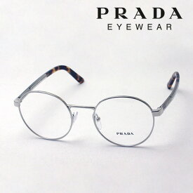 【プラダ メガネ 正規販売店】 Made In Italy PRADA PR52XV 1BC1O1 伊達メガネ 度付き ブルーライト カット 眼鏡 HERITAGE 黒縁 ラウンド