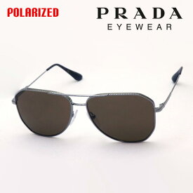 【プラダ サングラス 偏光 正規販売店】 PRADA PR63XS 5AV01D 58 メンズ CONCEPTUAL Made In Italy ティアドロップ シルバー系