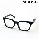 【ミュウミュウ メガネ 正規販売店】 miumiu MU06XVF 16K1O1 51 伊達メガネ 度付き ブルーライト カット 眼鏡 Made In…