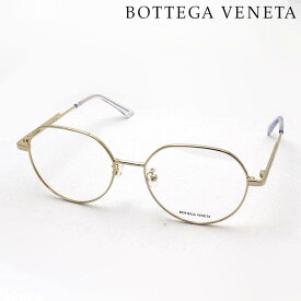 【ボッテガ ヴェネタ メガネ 正規販売店】BOTTEGA VENETA BV1076OA 002 MINIMALIST ボッテガヴェネタ 伊達メガネ 度付き ブルーライト カット 眼鏡 ラウンド Made In Italy ゴールド系
