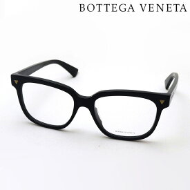 NewModel 【ボッテガ ヴェネタ メガネ 正規販売店】BOTTEGA VENETA BV1257O 005 53 NEW CLASSIC ボッテガヴェネタ 伊達メガネ 度付き ブルーライト カット 眼鏡 黒縁 Made In Italy レディース メンズ スクエア ブラック系