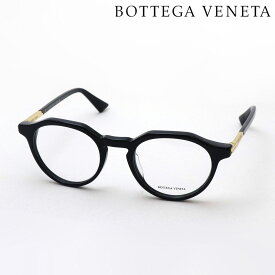 NewModel 【ボッテガ ヴェネタ メガネ 正規販売店】BOTTEGA VENETA BV1263O 001 MINIMALIST ボッテガヴェネタ 伊達メガネ 度付き ブルーライト カット 眼鏡 黒縁 Made In Italy レディース メンズ ラウンド ブラック系