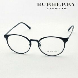 プレミア生産終了モデル 【バーバリー メガネ 正規販売店】 BURBERRY BE1321D 1007 伊達メガネ 度付き ブルーライト カット 眼鏡 丸メガネ Made In Italy ボストン