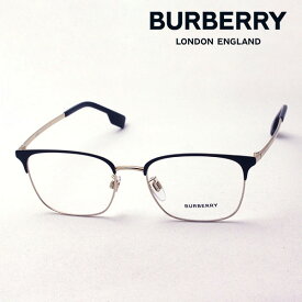 【バーバリー メガネ 正規販売店】 BURBERRY BE1338D 1017 伊達メガネ 度付き ブルーライト カット 眼鏡 黒縁 ブロー