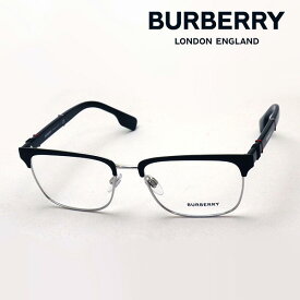 【バーバリー メガネ 正規販売店】 BURBERRY BE1348 1306 55 伊達メガネ 度付き ブルーライト カット 眼鏡 黒縁 Made In Italy ブロー ブラック系