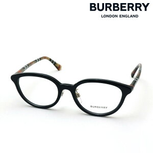 NewModel 【バーバリー メガネ 正規販売店】 BURBERRY BE2435D 4161 50 レディース 伊達メガネ 度付き ブルーライト カット 眼鏡 Made In Italy ボストン ブラック系