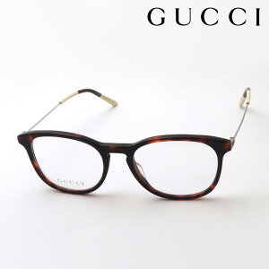 おすすめ価格 【グッチ メガネ 正規販売認定店】 GUCCI GG1049O 002 52 伊達メガネ 度付き 眼鏡 WEB Made In Italy ボストン トータス系