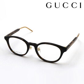 【グッチ メガネ 正規販売認定店】 GUCCI GG1229OJ 002 伊達メガネ 度付き 眼鏡 Made In Japan ボストン トータス系