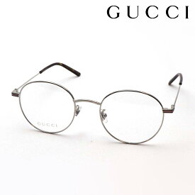 おすすめ価格 【グッチ メガネ 正規販売認定店】 GUCCI GG1054OK 003 伊達メガネ 度付き 眼鏡 WEB FRAME Made In Italy ラウンド シルバー系