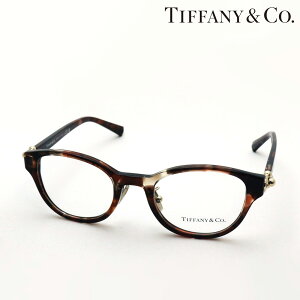 NewModel 【ティファニー メガネ 正規販売店】 TIFFANY&Co. TF2273D 8421 48 伊達メガネ 度付き ブルーライト カット 眼鏡 黒縁 Made In Italy ボストン トータス系