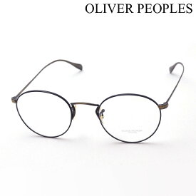 【オリバーピープルズ メガネ 正規販売店】 OLIVER PEOPLES OV1186 5296 47 COLERIDGE 伊達メガネ 度付き ブルーライト カット 眼鏡 Made In Italy ラウンド ブラック系 ゴールド系
