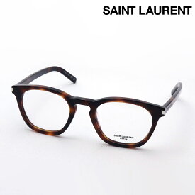 【サンローラン メガネ 正規販売店】 SAINT LAURENT SL28 OPT 002 サン ローラン 伊達メガネ 度付き ブルーライト カット 眼鏡 Made In Italy ボストン トータス系