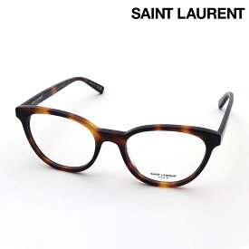 NewModel 【サンローラン メガネ 正規販売店】 SAINT LAURENT SL589 002 サン ローラン 伊達メガネ 度付き ブルーライト カット 眼鏡 Made In Italy フォックス トータス系