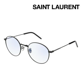 おすすめ価格 【サンローラン メガネ 正規販売店】 SAINT LAURENT SL237F 001 サン ローラン 伊達メガネ 度付き ブルーライト カット 眼鏡 Made In Italy ラウンド