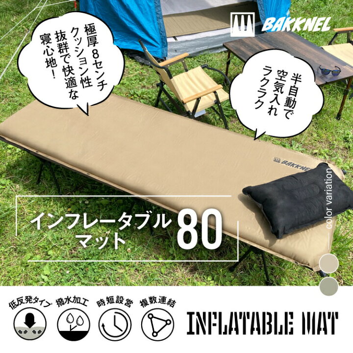 楽天市場】【安心の1年保証】コット＆マット2点セット BAKKNEL 