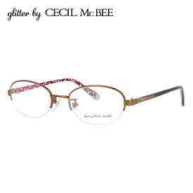 メガネ 眼鏡 度付き 度なし おしゃれ glitter by CECIL McBEE グリッターバイセシルマクビー GCF 3503-2 49サイズ オーバル型 レディース 女性 UVカット 紫外線 ブランド サングラス 伊達 ダテ｜老眼鏡・PCレンズ・カラーレンズ・遠近両用対応可能