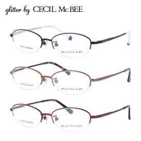 メガネ 眼鏡 度付き 度なし glitter by CECIL McBEE グリッターバイセシルマクビー GCF 3508 全3色 51サイズ オーバル型 レディース 女性 UVカット 紫外線 ブランド サングラス 伊達 ダテ｜老眼鏡・PCレンズ・カラーレンズ・遠近両用対応可能