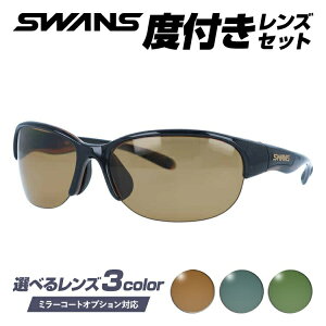 【国内正規品】度付きサングラスセット スワンズ サングラス SWANS LN-0065 BRBK 60サイズ アジアンフィット 日本製 スポーツ ゴルフ 釣り ランニング トレーニング 野球 ドライブ スポーツメガネ