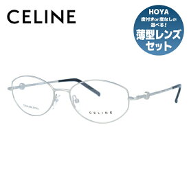 セリーヌ CELINE メガネ フレーム 眼鏡 度付き 度なし 伊達 VC1244S 0581 52サイズ オーバル型 レディース ブラゾン アイコン ロゴ スワロフスキー ラッピング無料