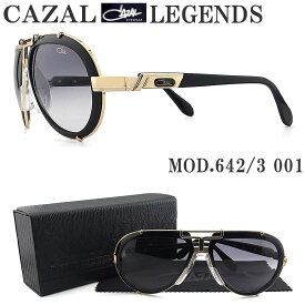 CAZAL LEGENDS カザールレジェンズ 642/3 001 サングラス ブラック×ゴールド メンズ 男性 ドイツ製 ビンテージ ストリート ファッション やや大きめ