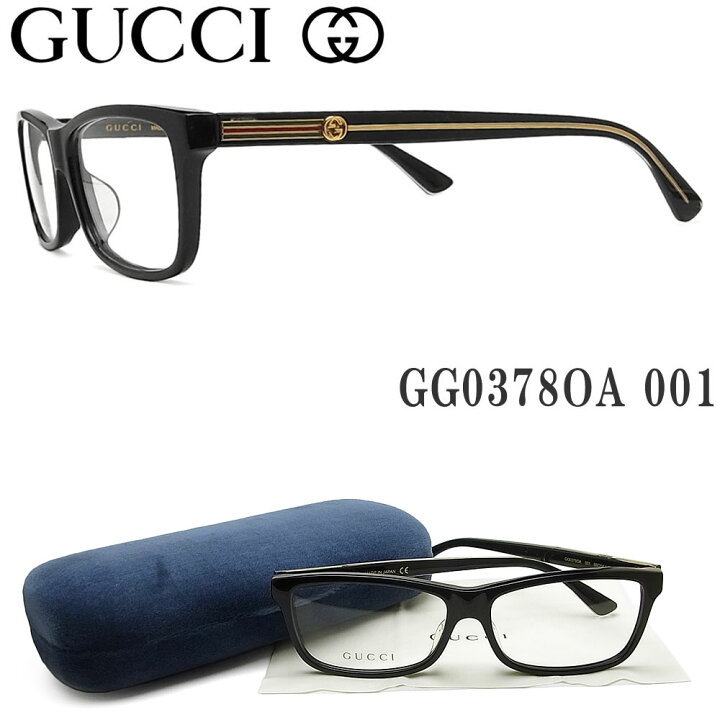 楽天市場】グッチ メガネ GUCCI GG03780A-001 ブラック 眼鏡 ブランド 