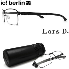 ic! berlin アイシーベルリン メガネ Lars D. ラースd Black ブラック 眼鏡 伊達メガネ 度付き メンズ レディース
