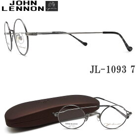 JOHN LENNON ジョンレノン メガネ フレーム JL1093 7 ラウンド 日本製 眼鏡 クラシック 伊達メガネ 度付き アンティークシルバー メンズ・レディース チタン