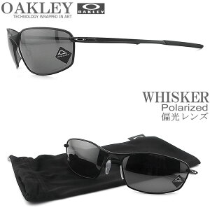 OAKLEY I[N[ TOX OO4141-0360 ΌY WHISKER EBXJ[ Prizm Black Polarized