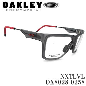 OAKLEY ���K�l OX8028-0258 NXTLVL �l�N�X�g���x�� e�X�|�[�c�p �I�[�N���[ �ዾ �X�|�[�c �ɒB���K�l �x�t�� Satin Grey Smoke �����Y�E���f�B�[�X