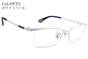 POLICE ポリス メガネフレーム VPLL52J 日本製 眼鏡 伊達メガネ 度付き 青色光カット パソコン用 メンズ・レディース 男性用・女性用 チタン ハーフリム