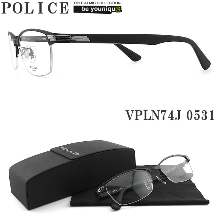 楽天市場】POLICE ポリス メガネフレーム VPLN74J-0531 眼鏡 伊達 