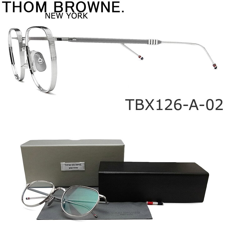 楽天市場】トムブラウン THOM BROWNE. メガネ TBX126-A-02 シルバー  