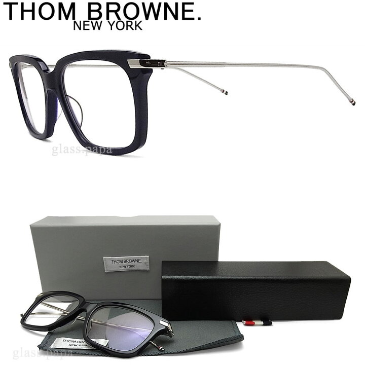 楽天市場】トムブラウン THOM BROWNE. メガネ TB-701-H-NVY-SLV-49  
