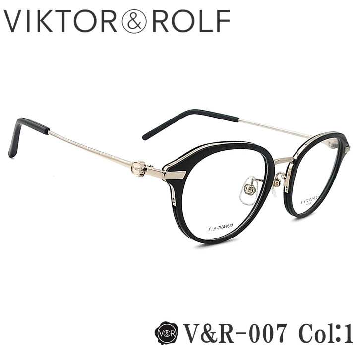 楽天市場】VIKTOR＆ROLF メガネ 正規品販売店 V＆R-007 col.1 ボストン 