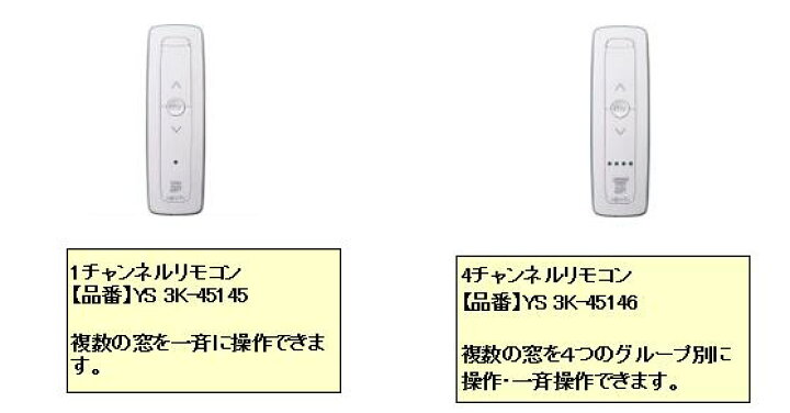 楽天市場】YKKAP純正品 新4チャンネルリモコン 3K-45146 追加用 電動 