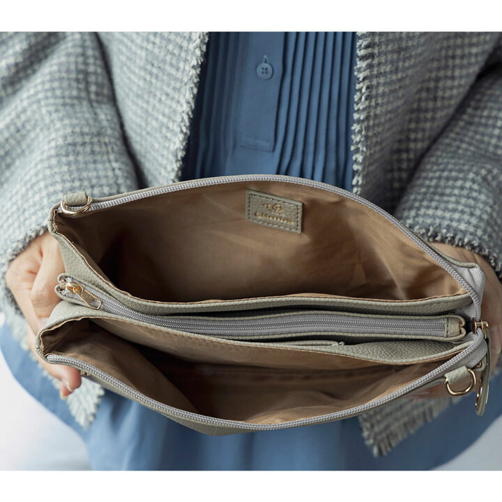 楽天市場】【最大800円OFFクーポン付】5層収納のレザー財布ショルダー  