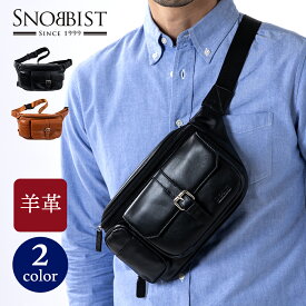 シープスキンボディバッグ2024 ショルダーバッグ バッグ 羊革 シープスキン 革 ユニセックス [スノビスト/Snobbist][送料無料]