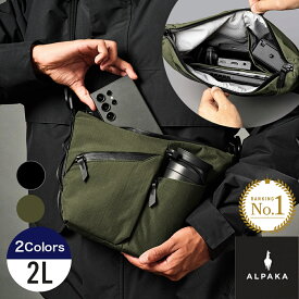【日本正規代理店】FLOW SATCHEL 2L スリングバッグ ショルダーバッグ 斜め掛け 通勤 旅行 ビジネス [ALPAKA/アルパカ][送料無料]