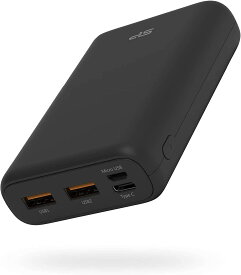 モバイルバッテリー 大容量 手のひらサイズ 最軽量180g 10000mAh 急速充電 PD/QC3.0 iPhone iPad Android (10000mAh, ブラック/20W)旅行/出張用 緊急用の必携品 父の日 プレゼント 母の日 ギフト 停電対策