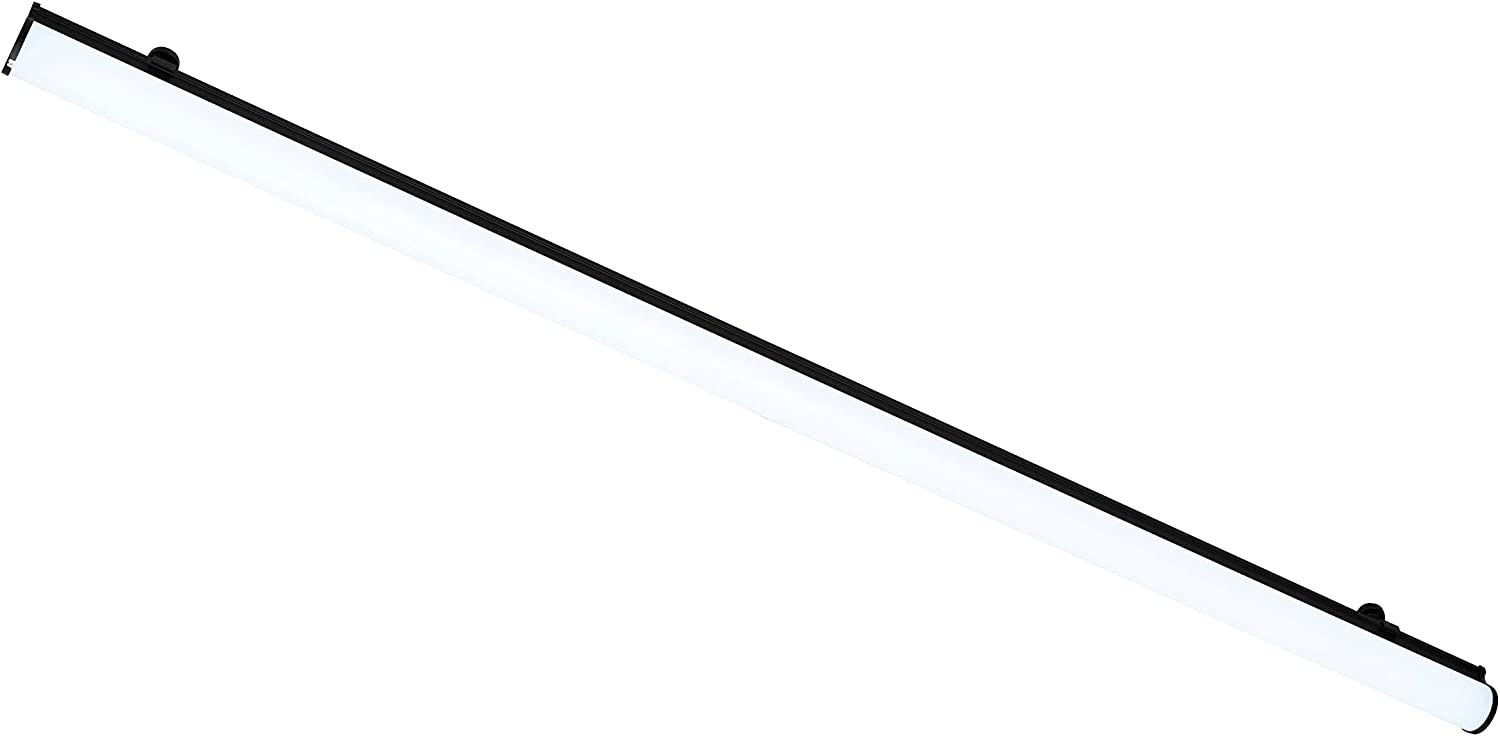 LEDシーリングライト 直管タイプ 細長い部屋やキッチン・物置に最適 簡単取付 6畳用（3,300lm 昼白色 (WH ホワイト)  BK ブラック