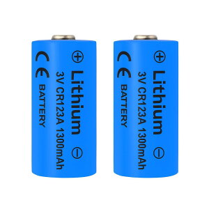 CR123A dr `Edr X}[gbN J d dqhAx Tm ڊo܂vȂǓ̉ƒp 3V 1300mAh [d 2@5@10 ۑ10N