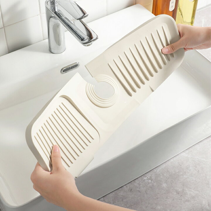 楽天市場】キッチン蛇口水切りマット 浴室蛇口吸水マット シンク 